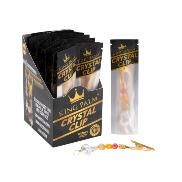 King Palm Clip Roach Clip / Crystal